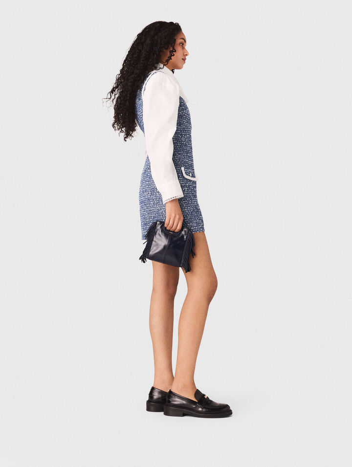 Robe courte en tweed
