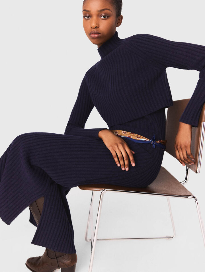 Robe en maille avec pull amovible