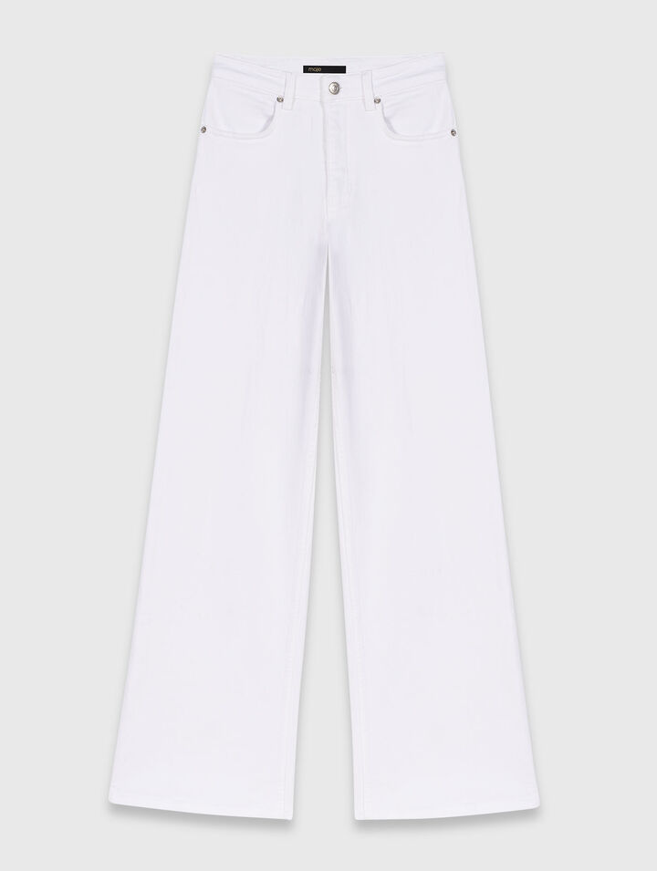 Jean large taille haute