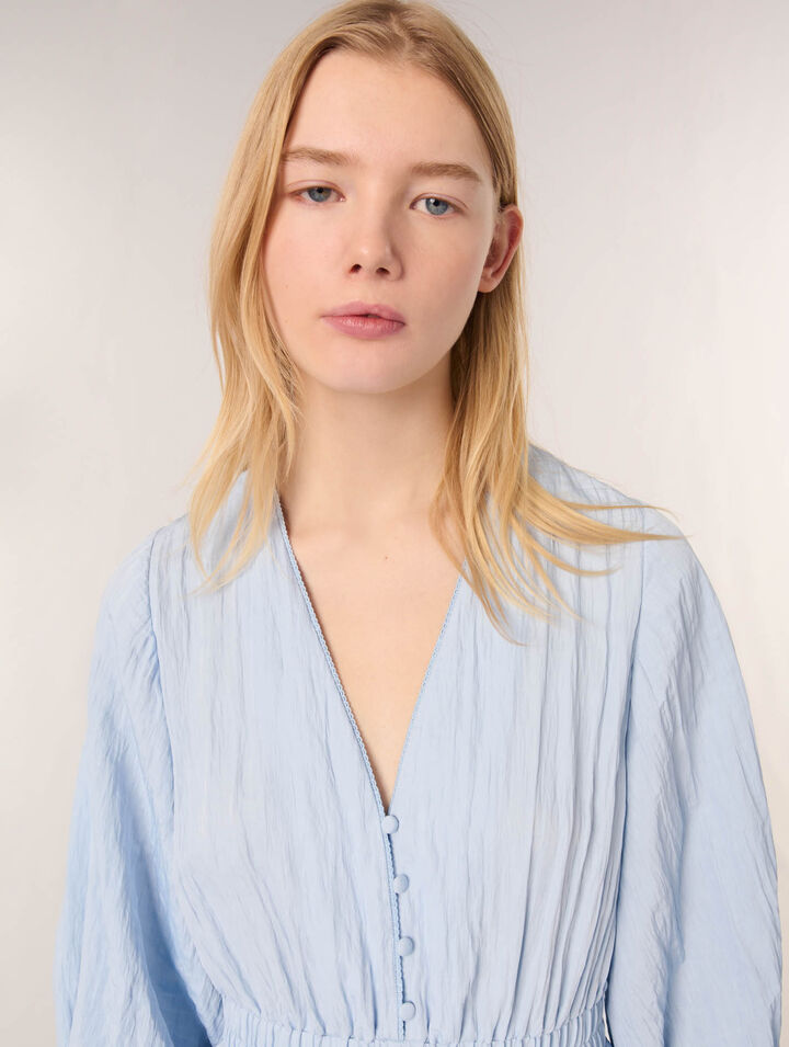 Robe à volants et détails dentelle