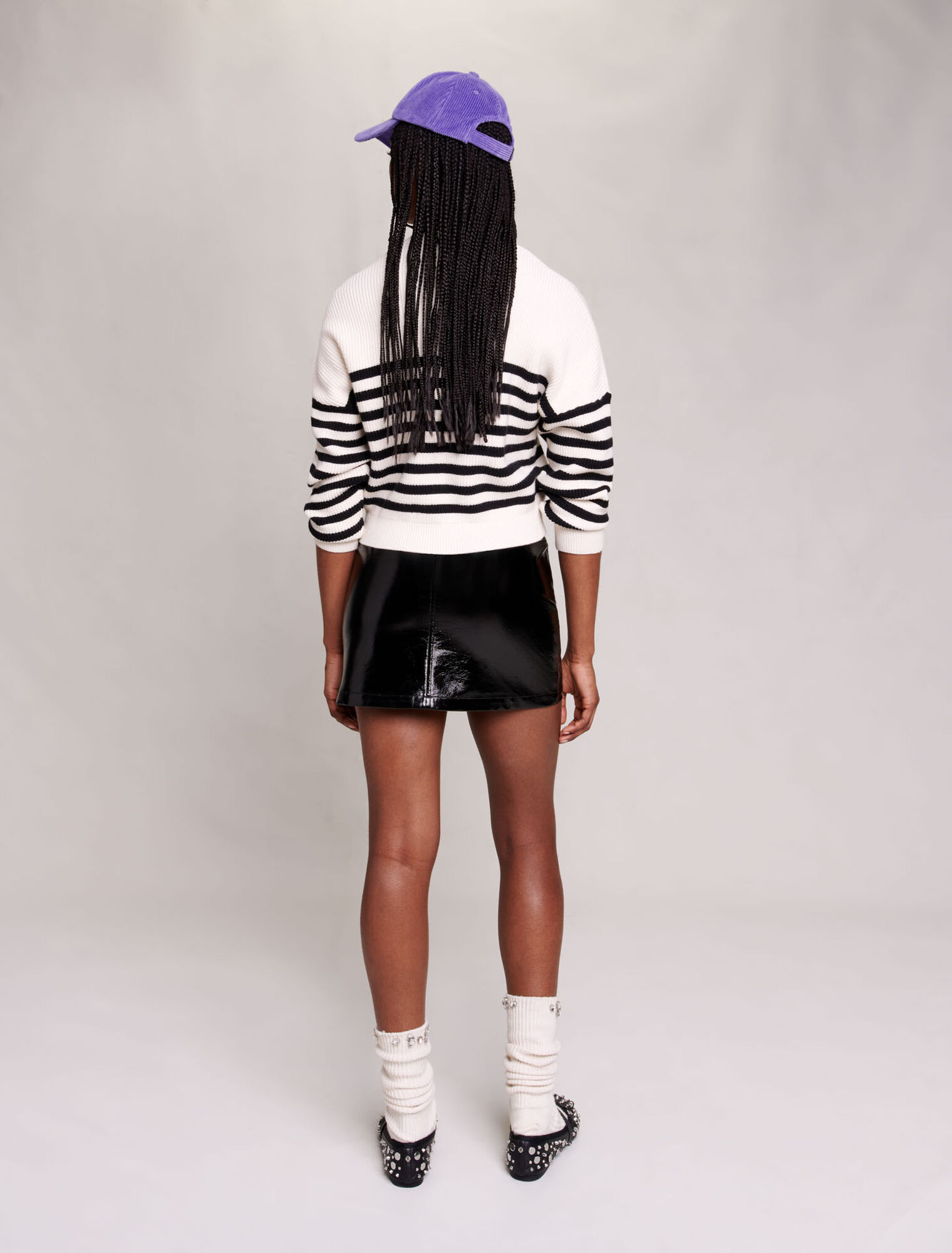 Pull en maille à rayures