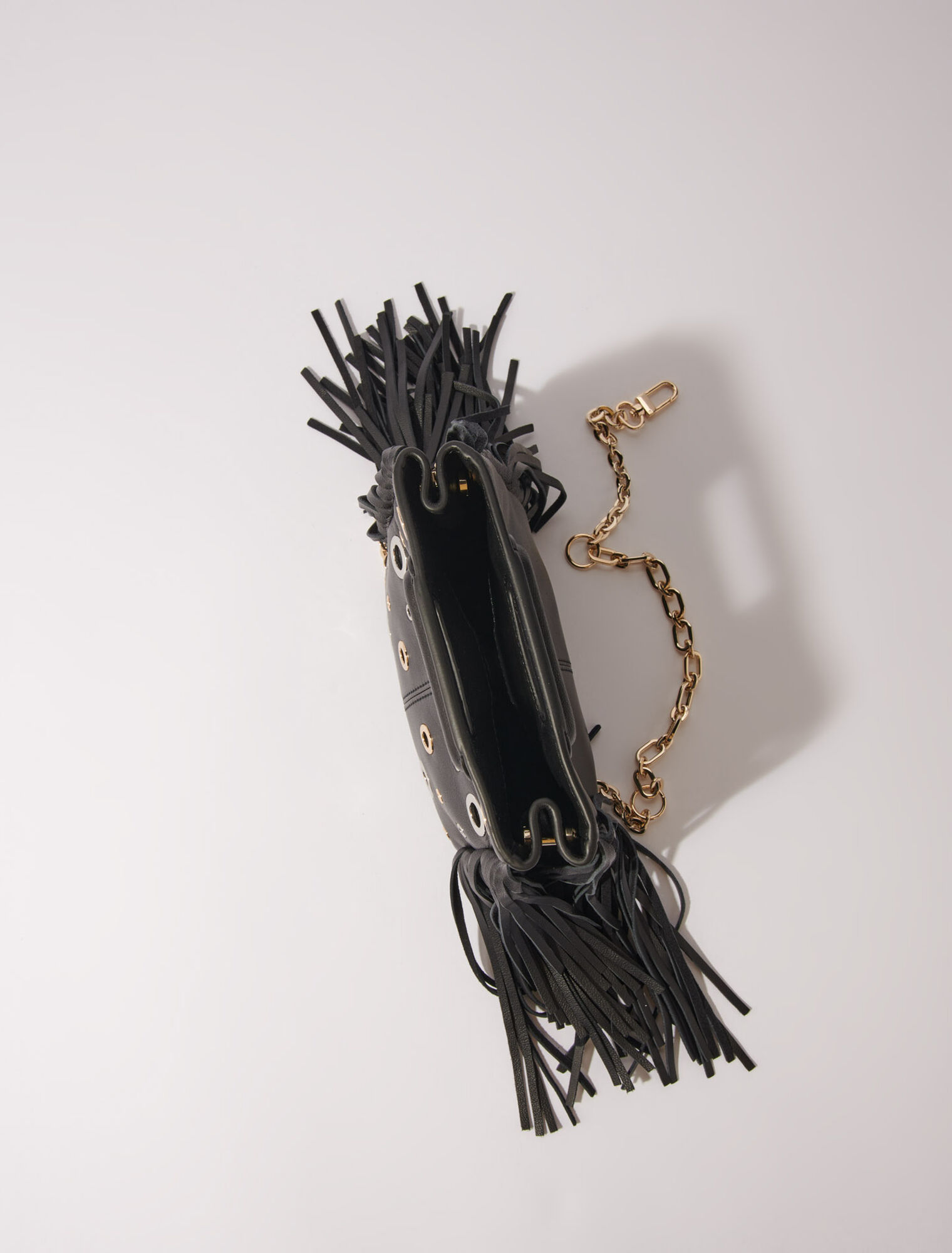 Sac M mini en cuir et œillets