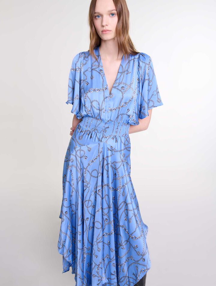 Robe longue imprimée