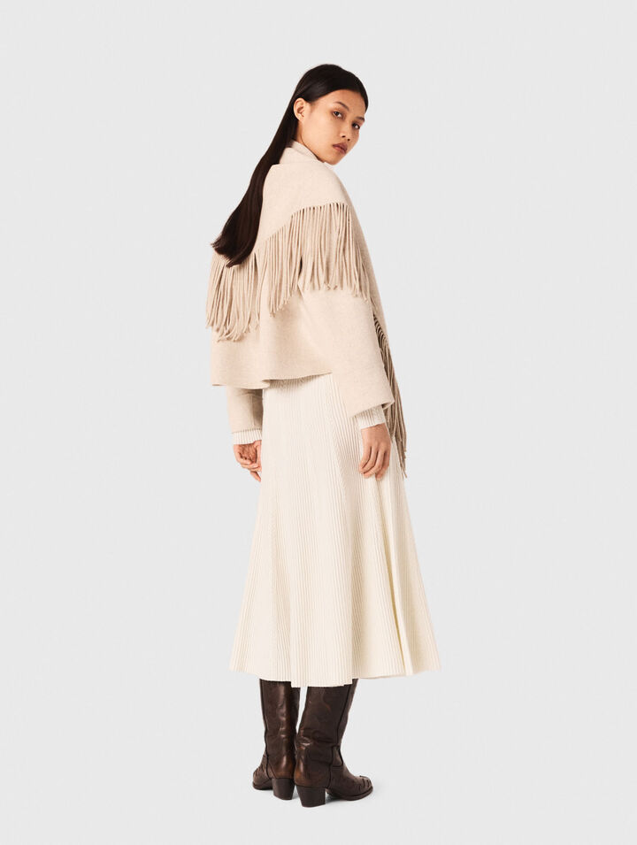 Manteau court en laine
