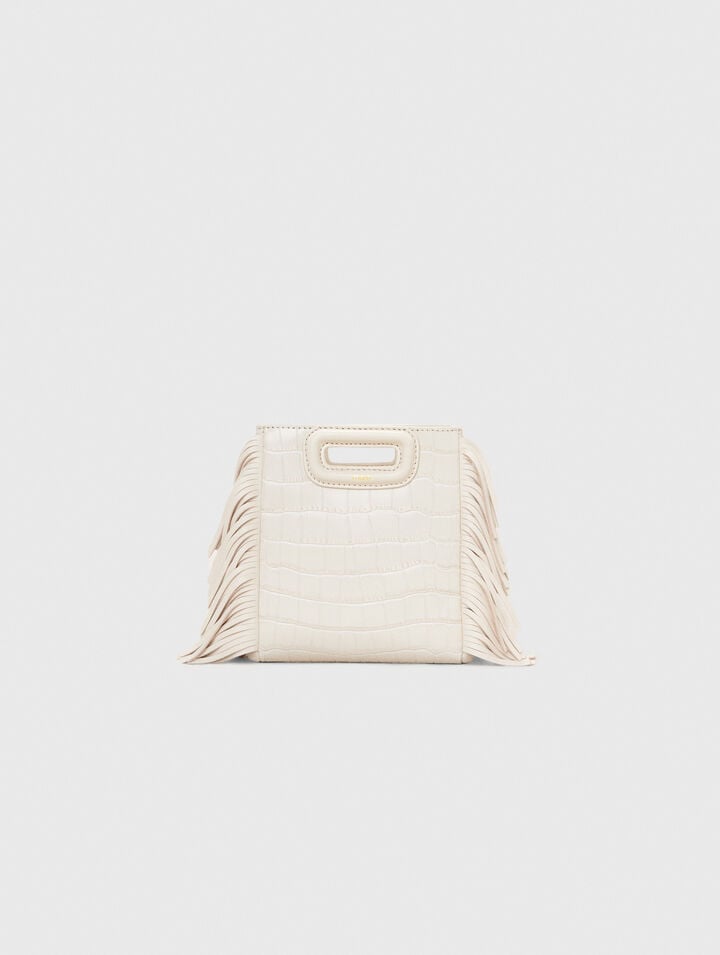 Sac M Mini en cuir effet croco