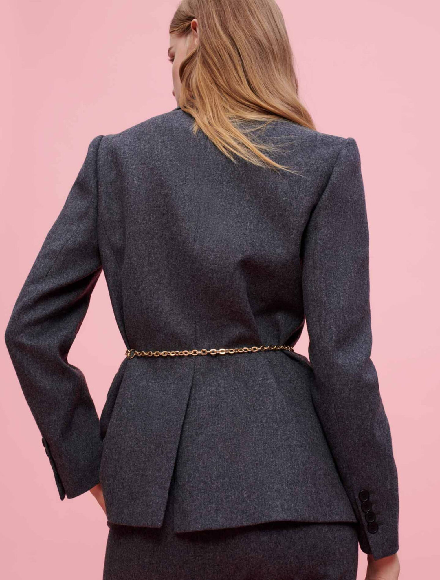 Veste en flanelle grise