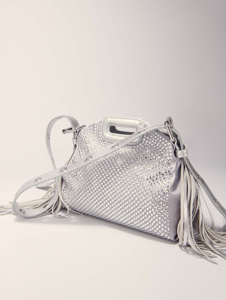 Sac Miss M Mini métal à strass