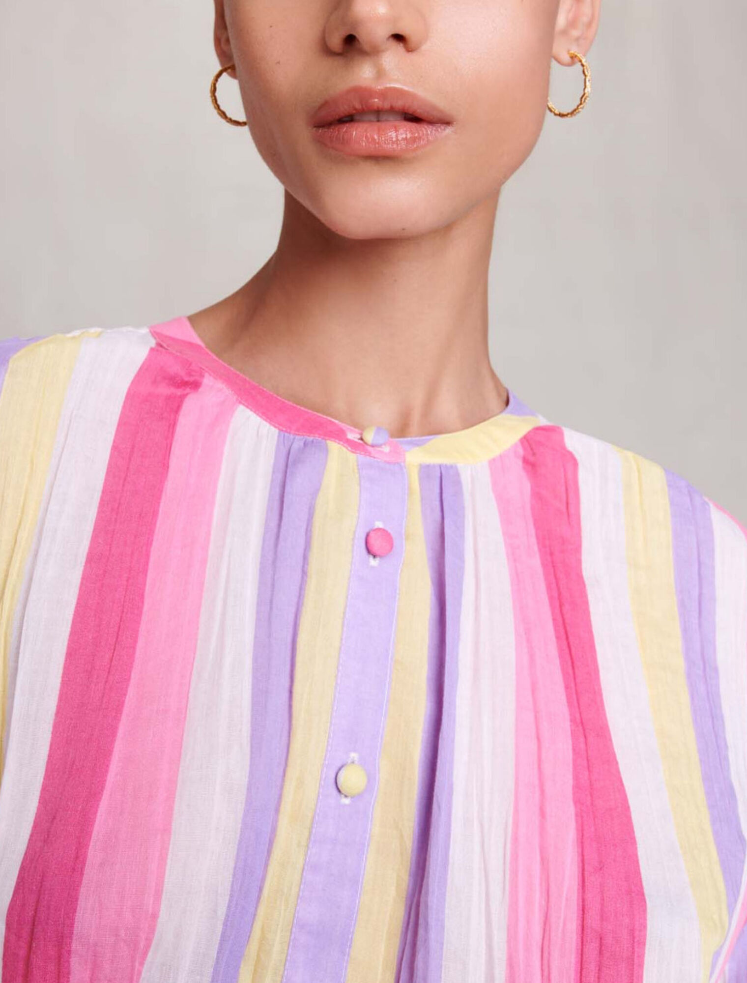 Blouse oversize rayée