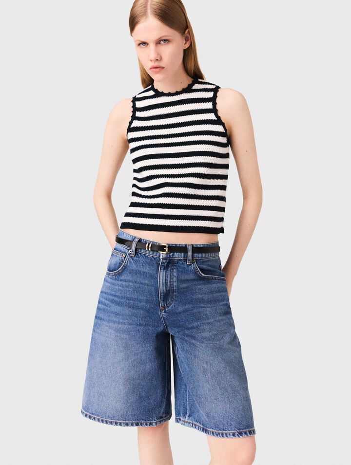 Bermuda en denim