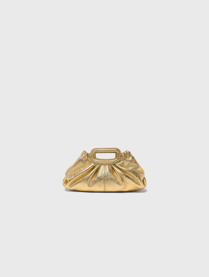Milpli mini Clutch en cuir m&eacute;talis&eacute;