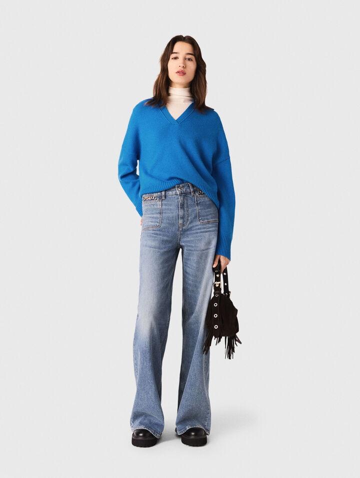 Cardigan à col polo ouvert