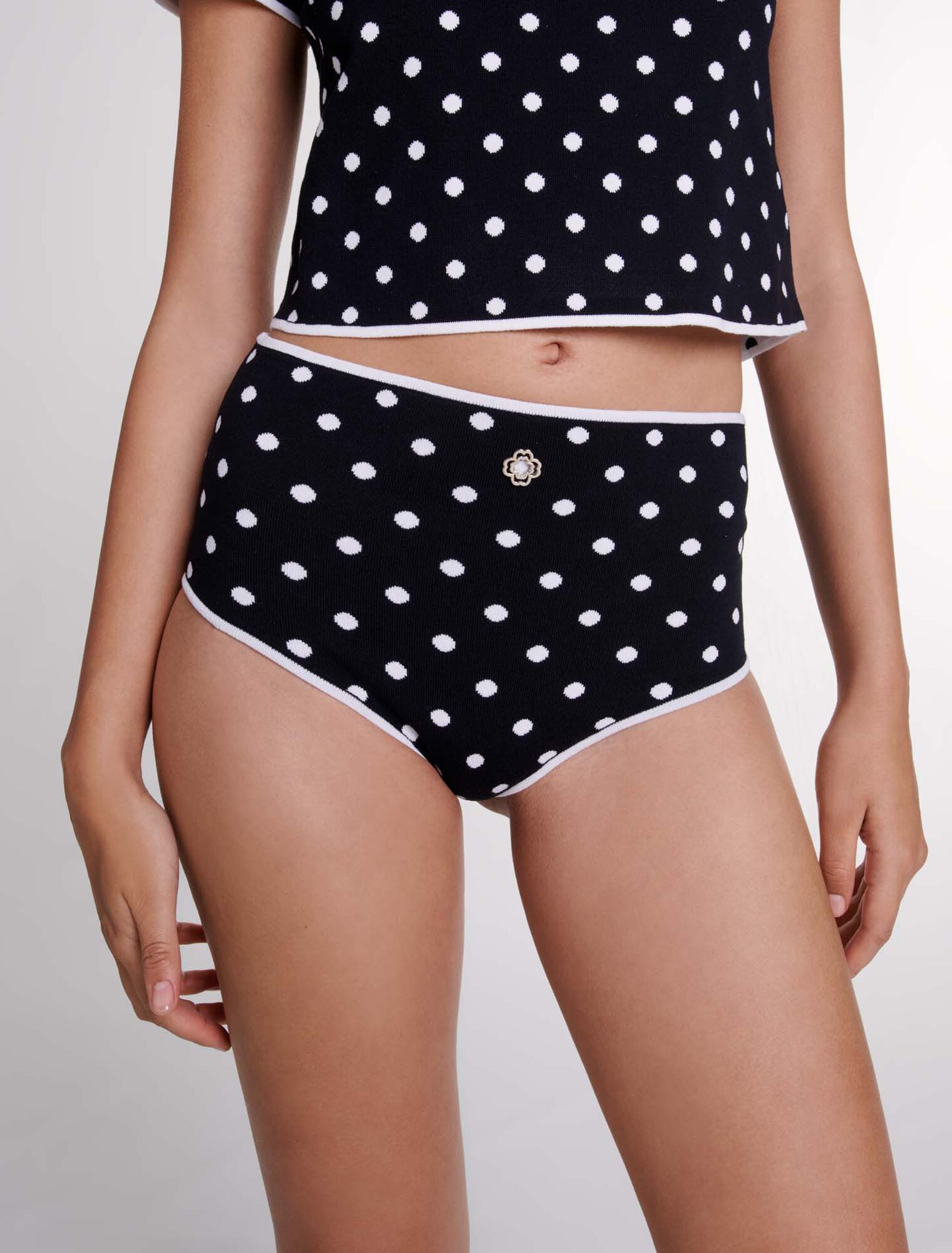 Culotte en maille jacquard 