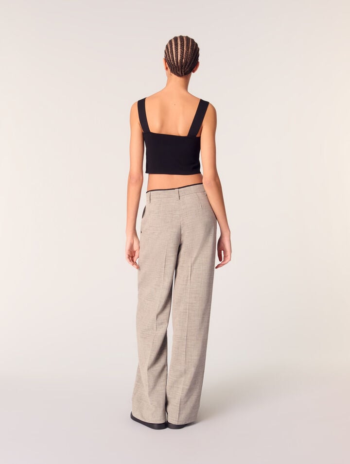 Pantalon de tailleur droit