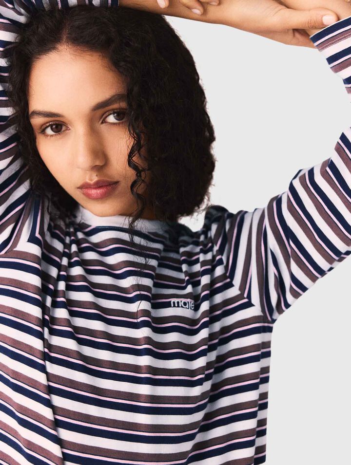 Tee shirt &agrave; rayures