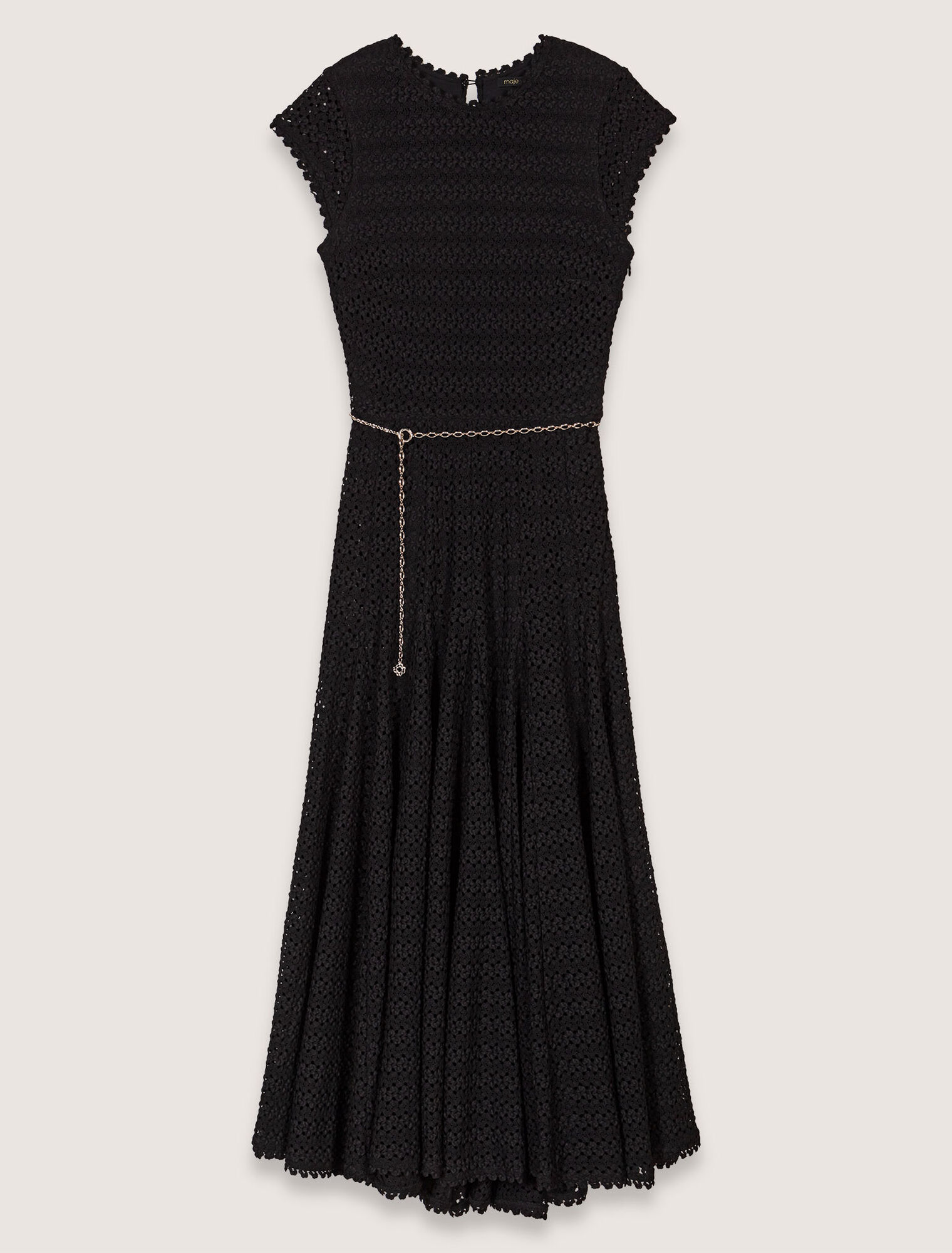 Robe longue en crochet