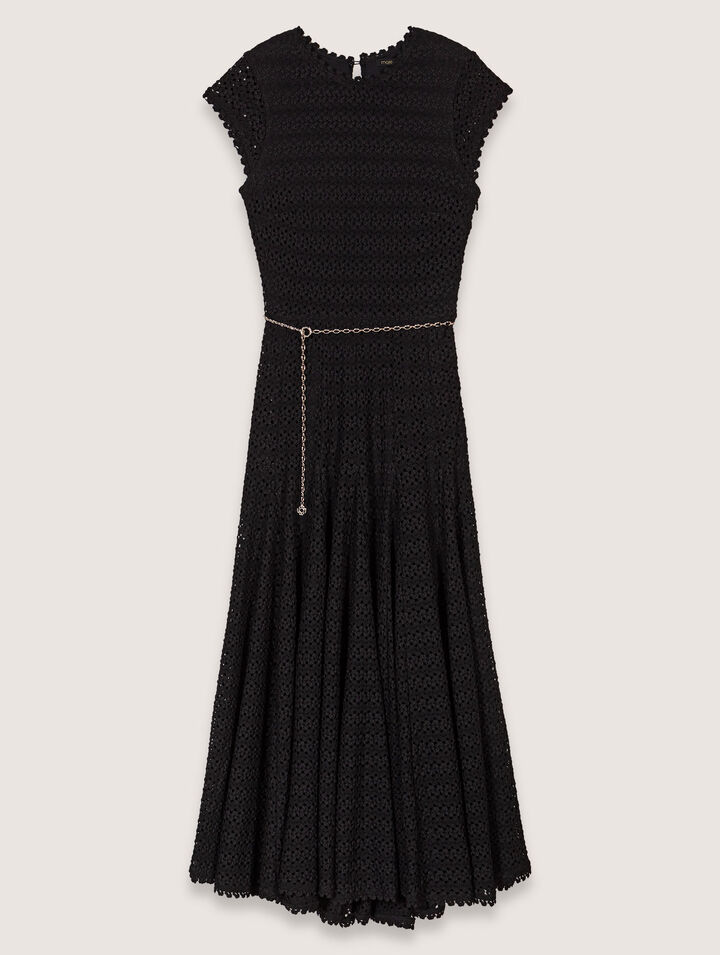 Robe longue en crochet