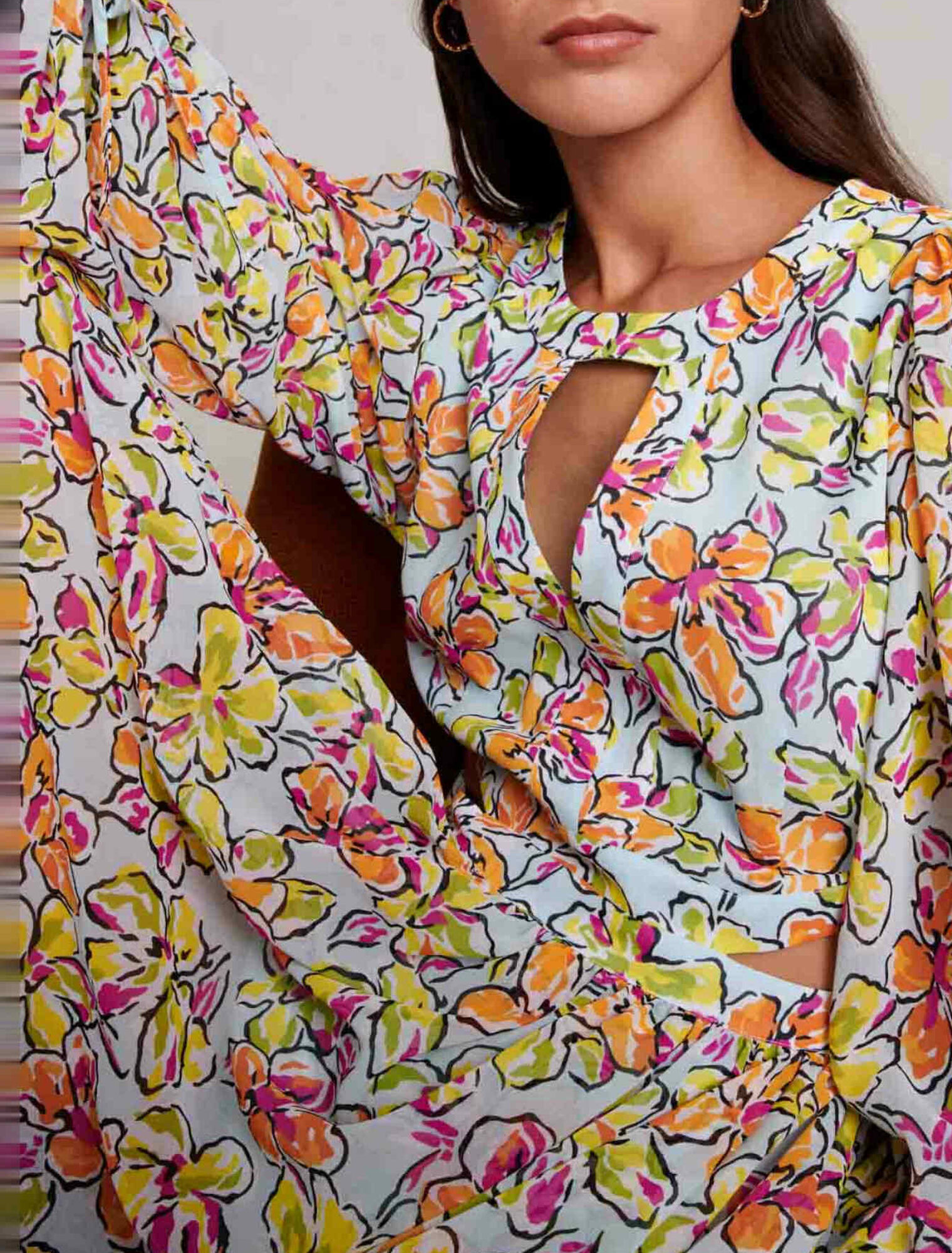 Robe longue imprimée