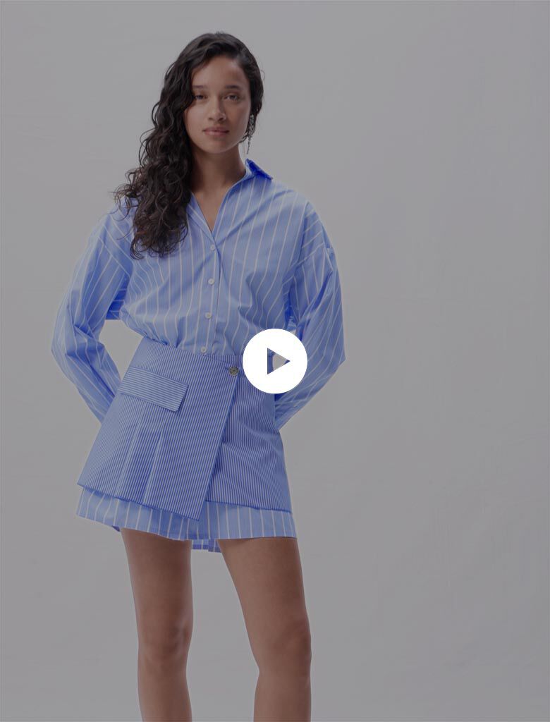 Robe 2 en 1 a rayures Robes chemises Maje