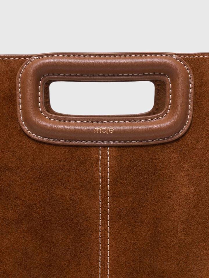 Sac M en su&egrave;de surpiqu&eacute;e