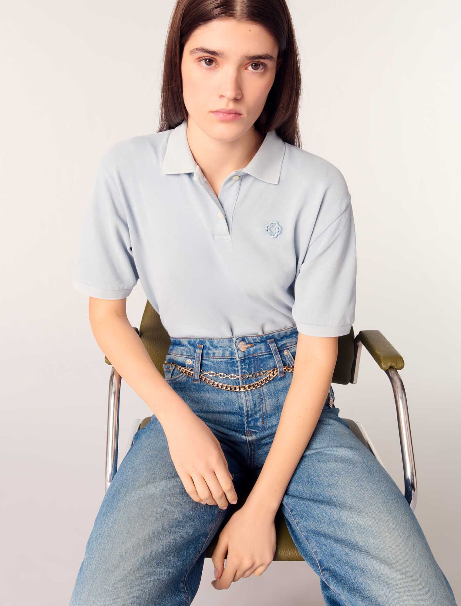 Jean à ceinture maillons