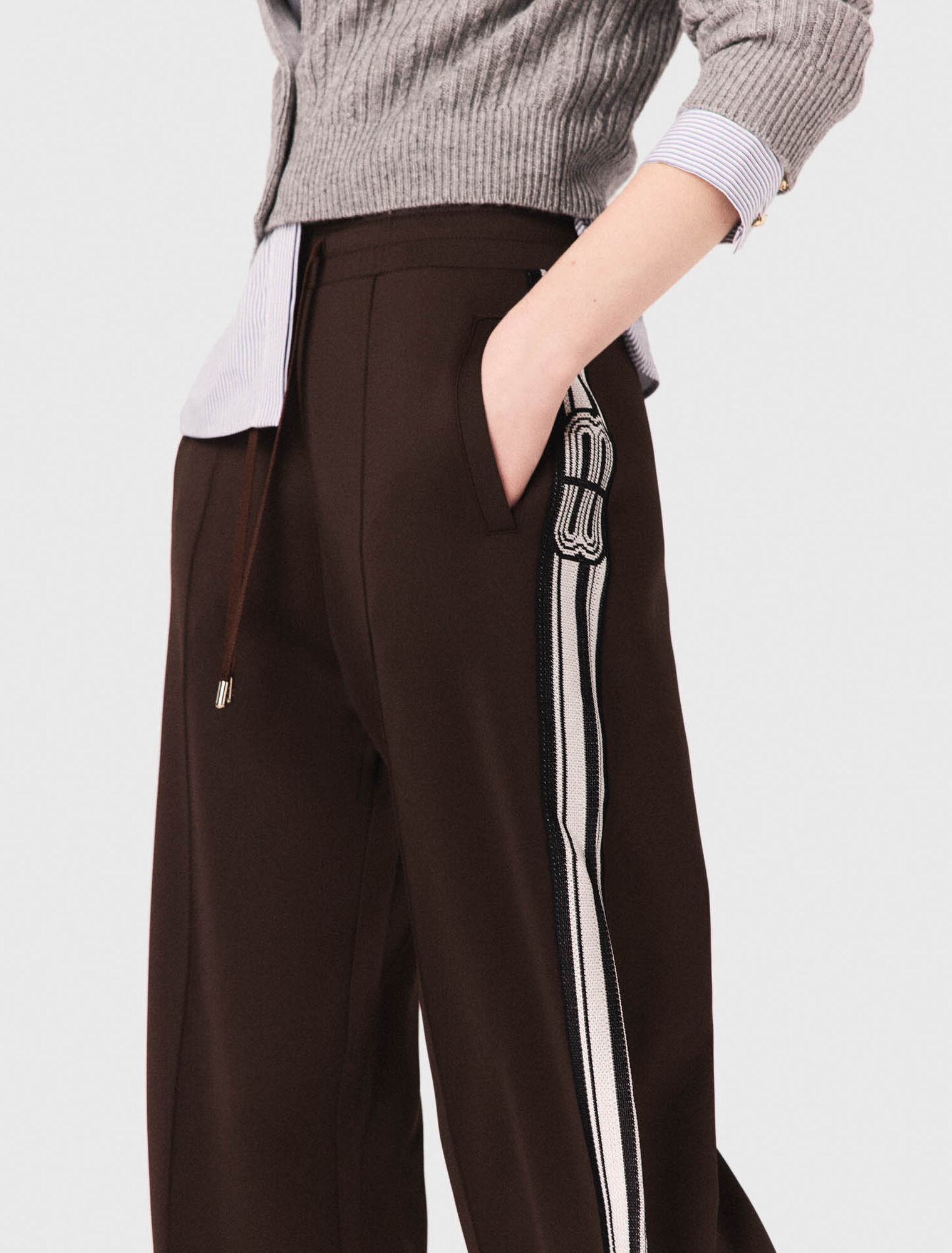 Pantalon avec bandes droites