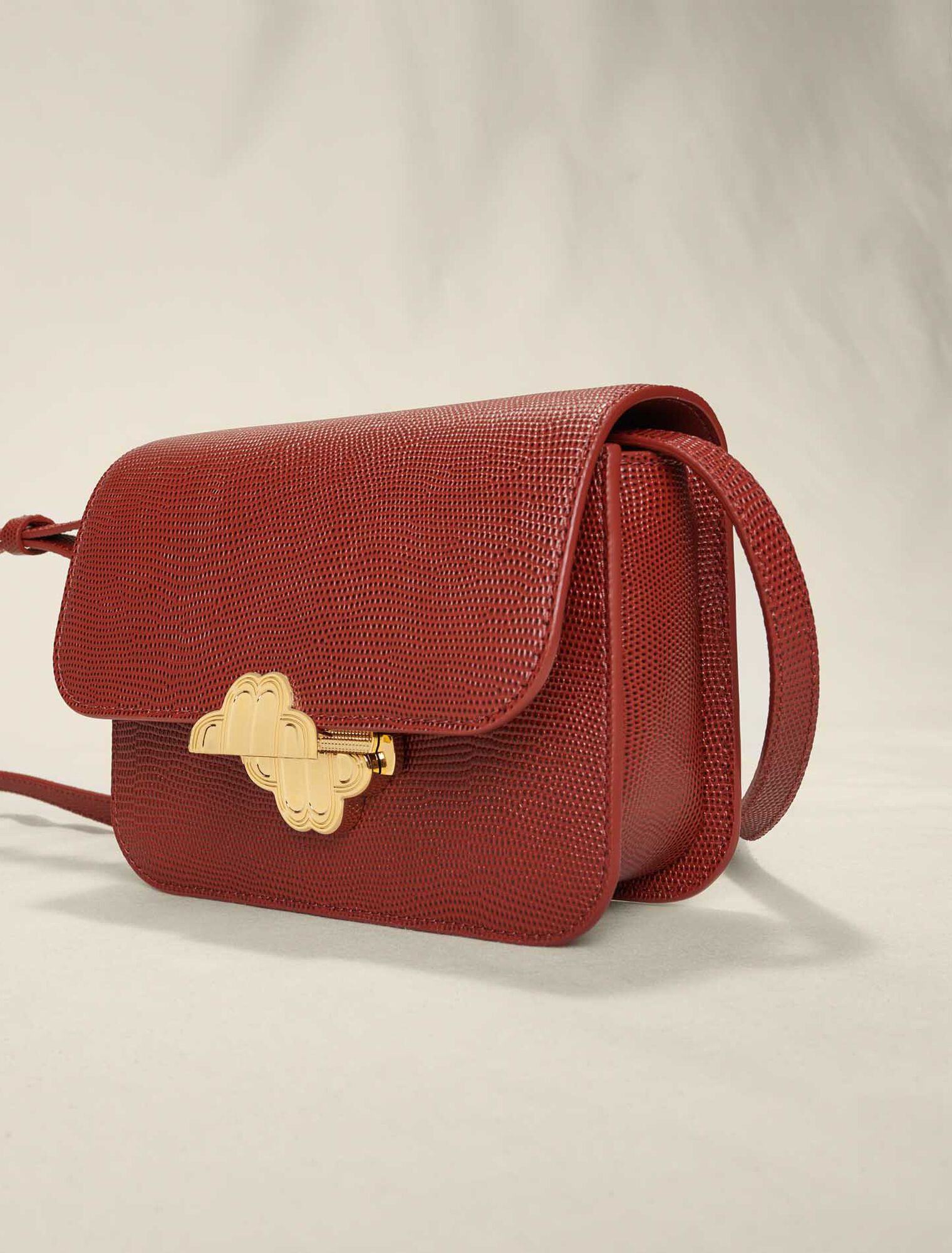 Sac Clover en cuir effet lézard