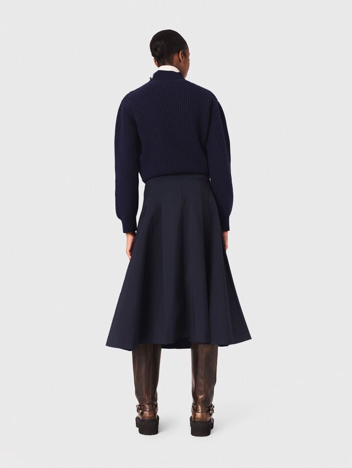 Pull en laine à col roulé
