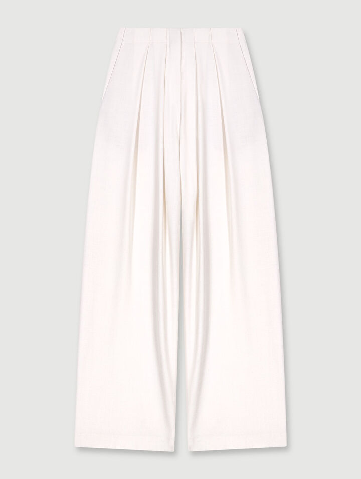 Pantalon de tailleur large