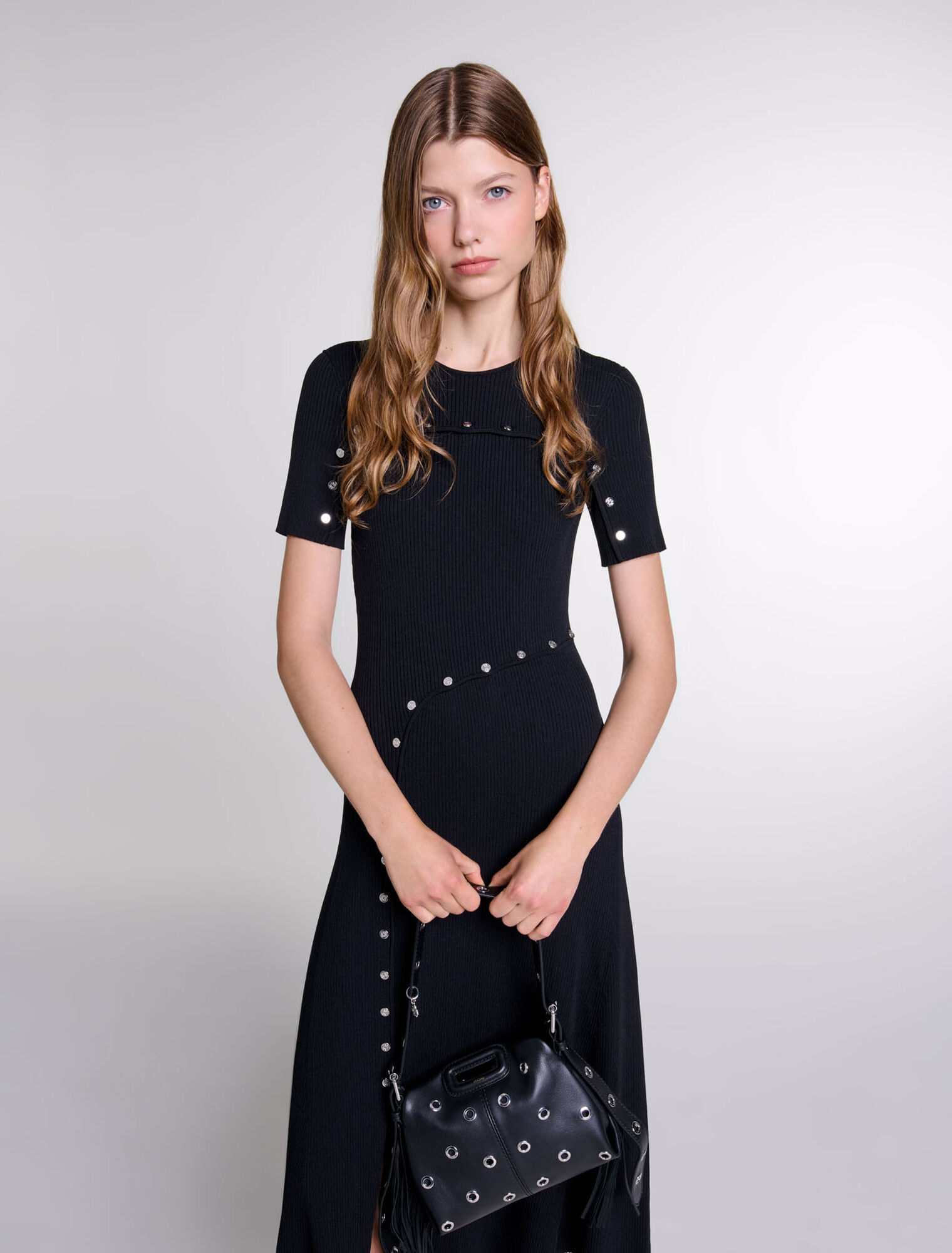 Robe longue en maille