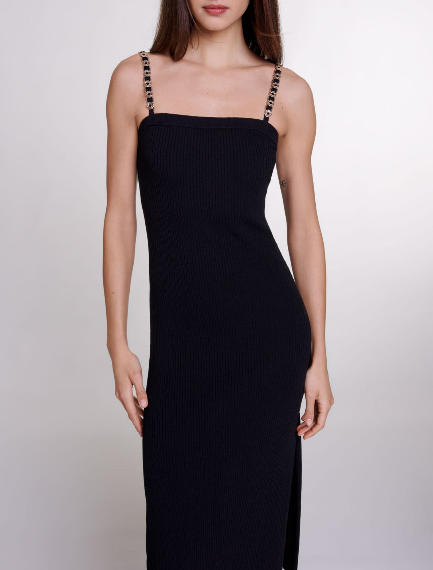 Robe longue en maille