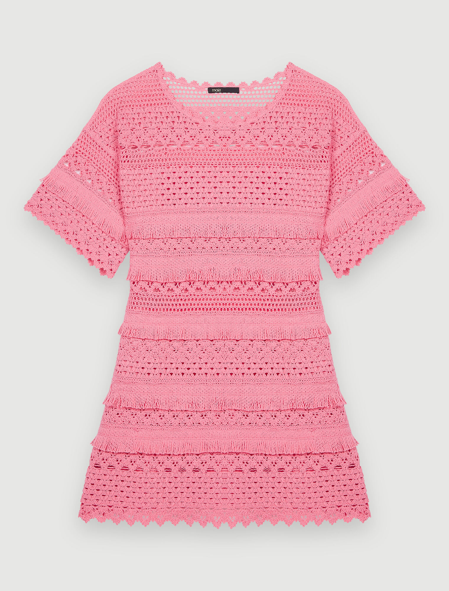 Robe en maille crochets