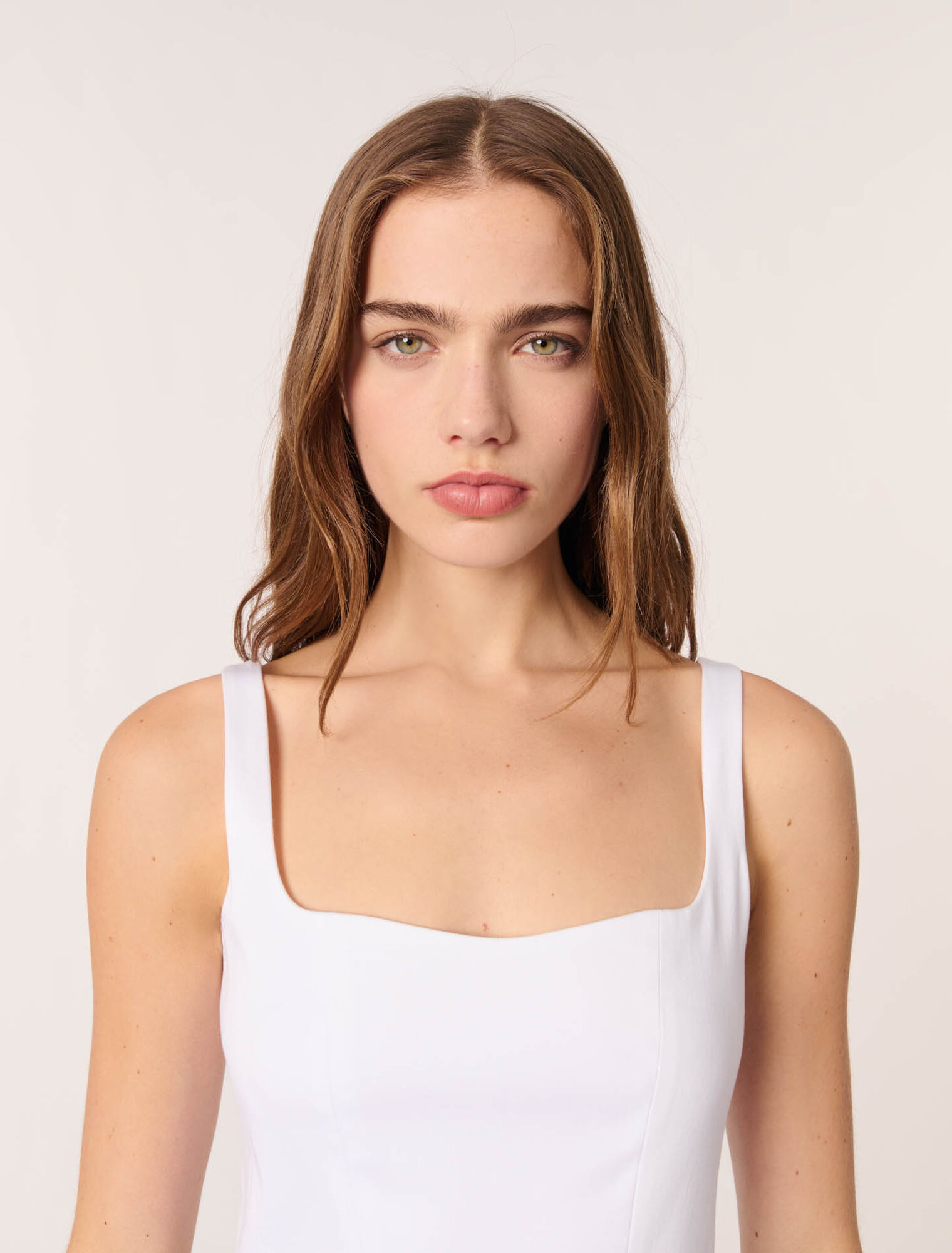 Robe courte en coton 