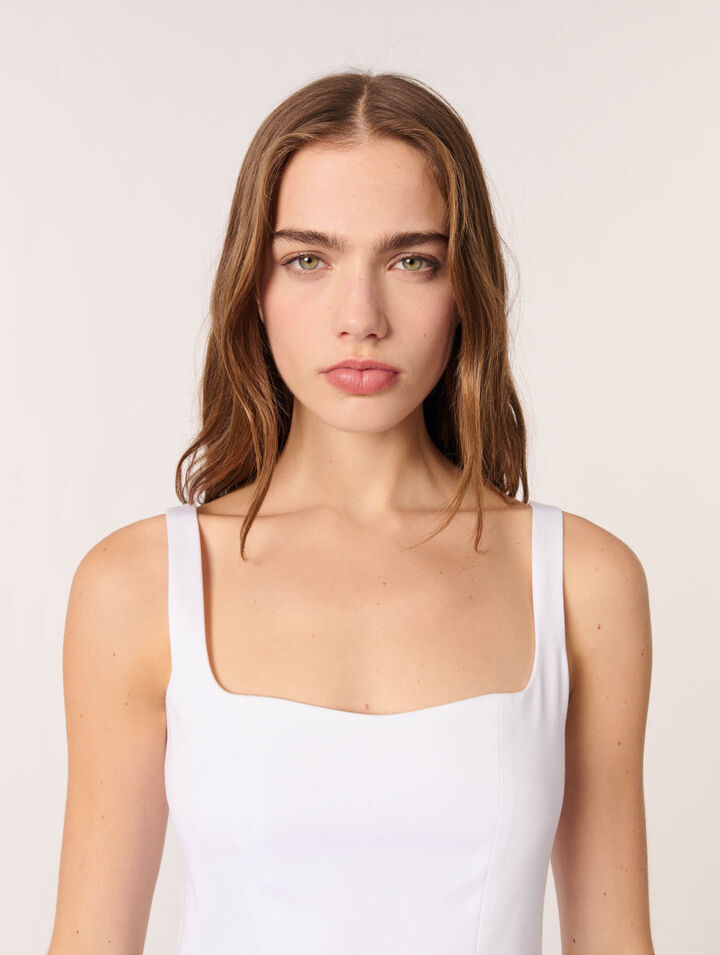 Robe courte en coton