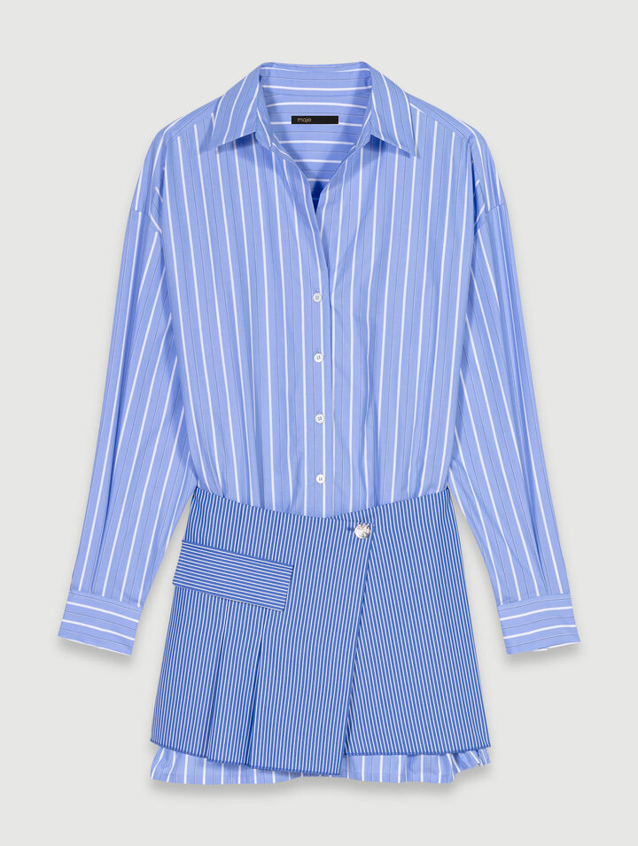 Robe 2-en-1 à rayures