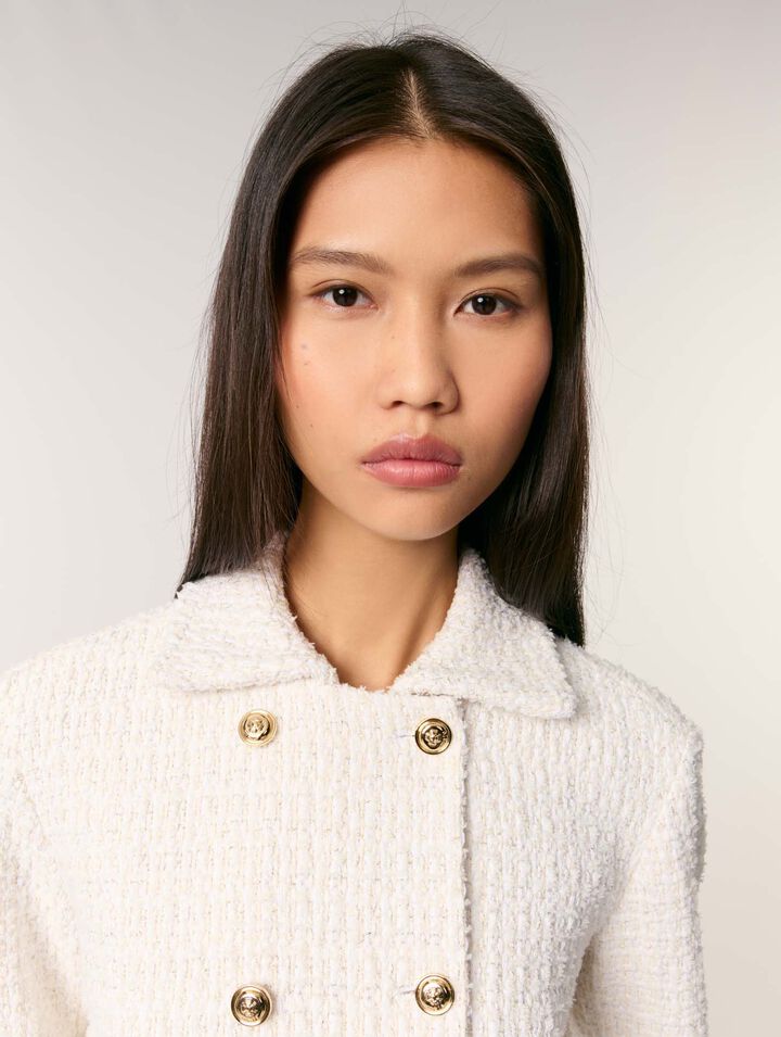 Blouson court en tweed