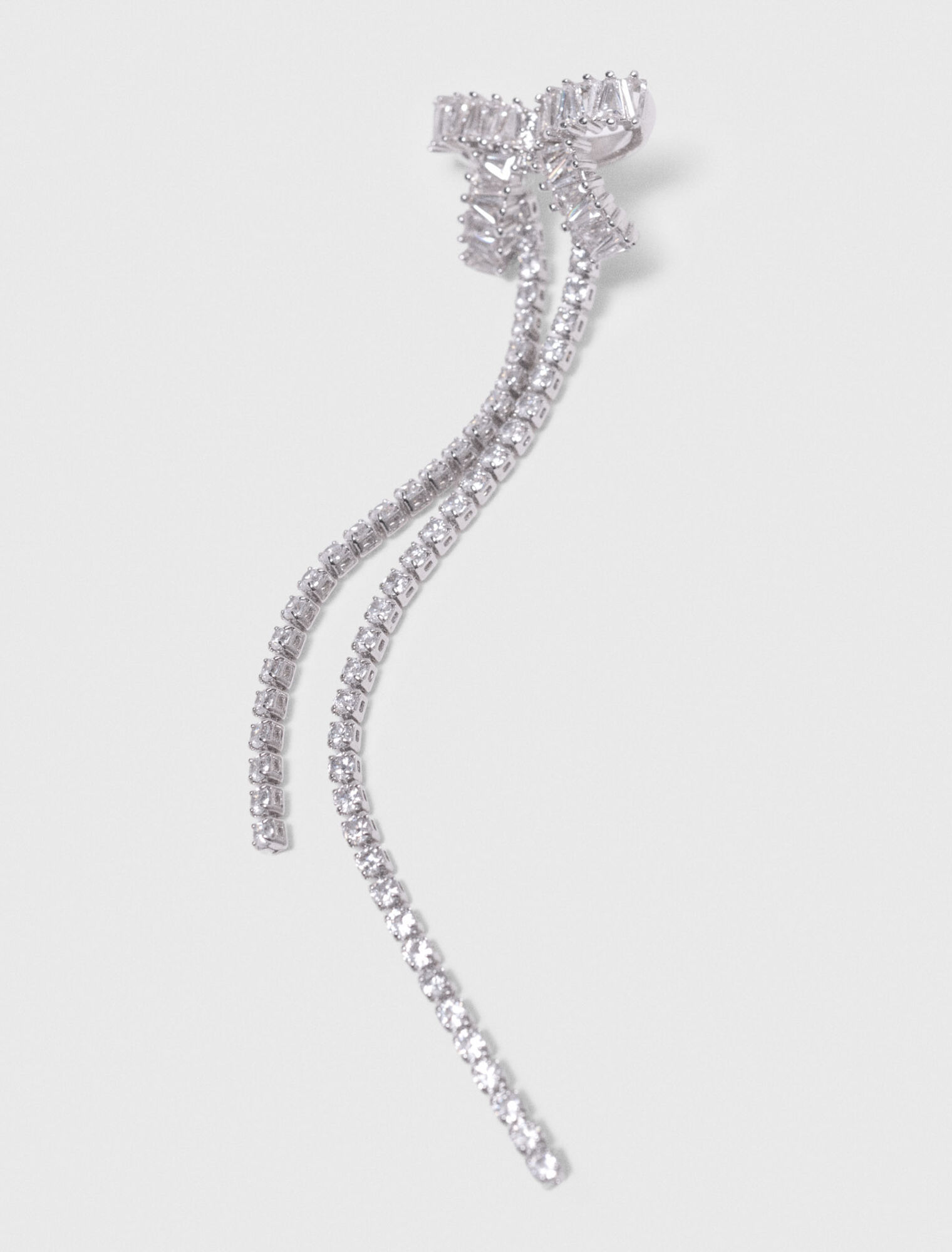 Boucles d'oreilles nœud à strass