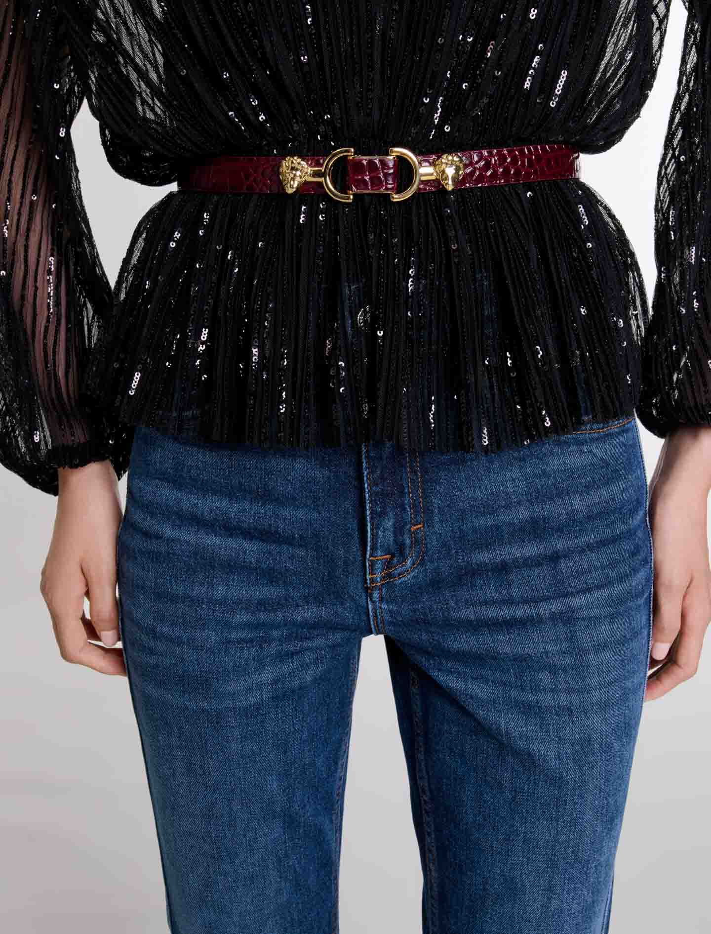 Ceinture maje leopard hot sale