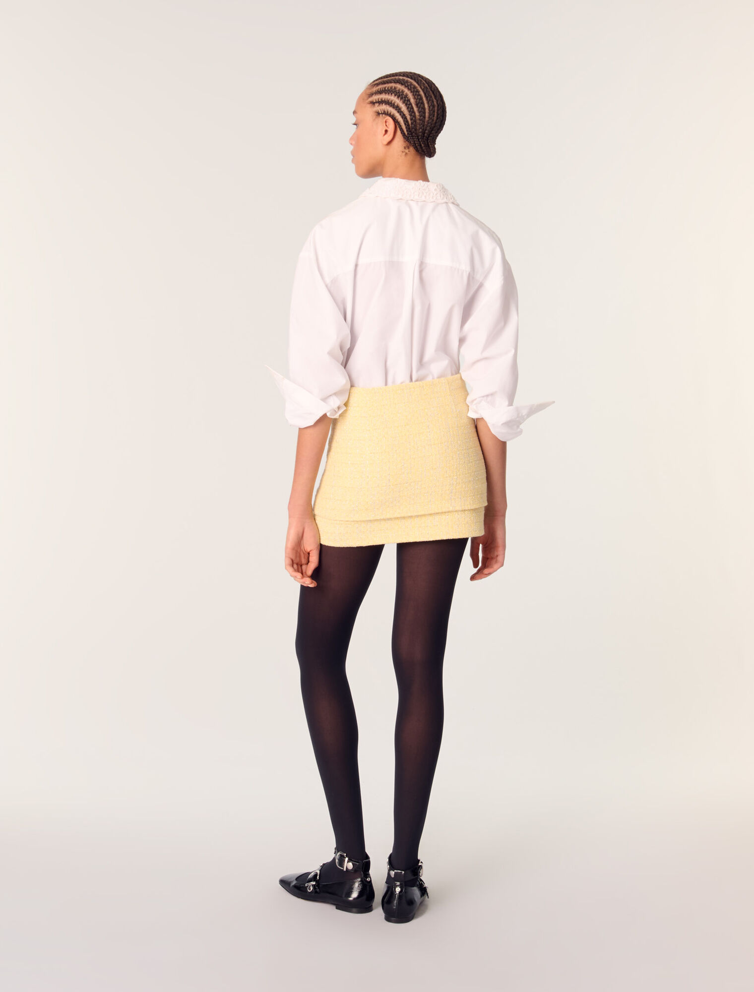 Mini-jupe en tweed