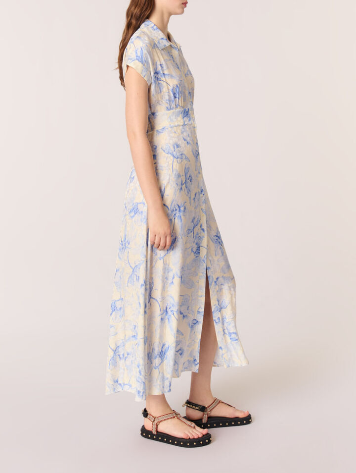 Robe longue imprim&eacute;e
