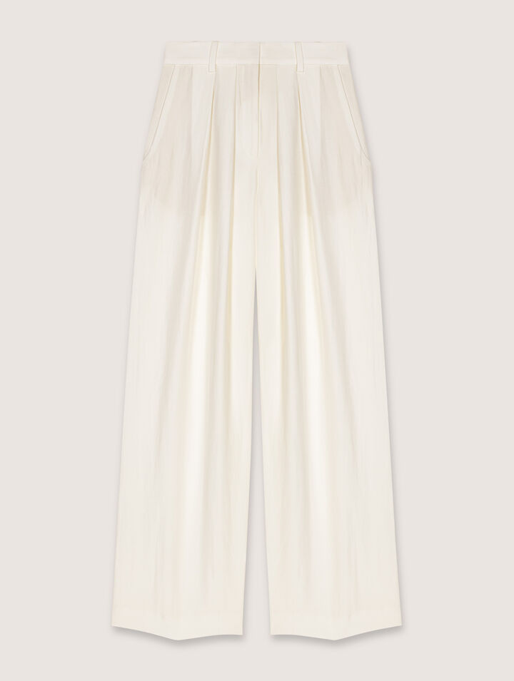 Pantalon de tailleur large
