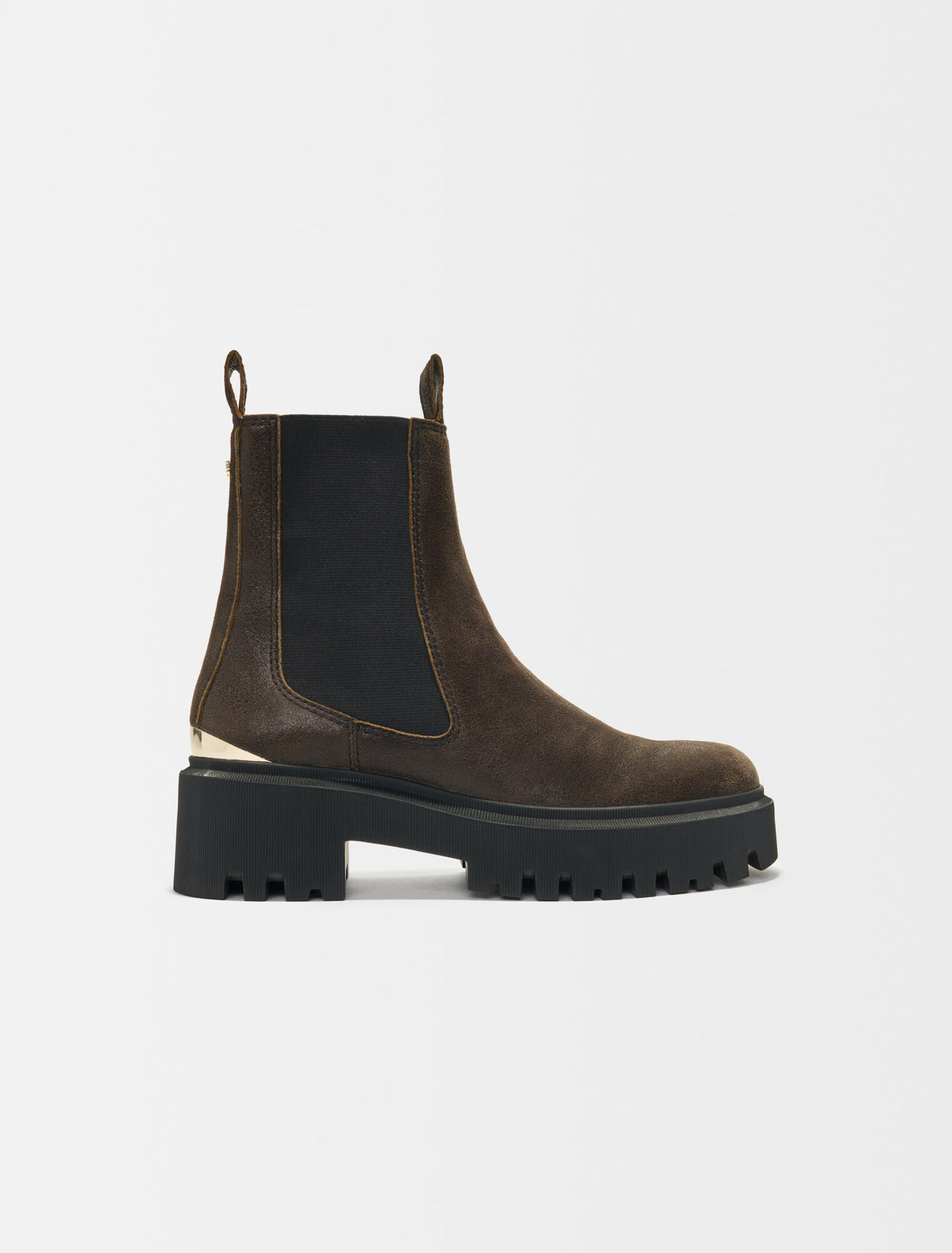 Bottine cuir vieilli