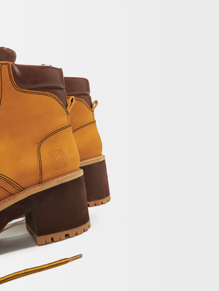 Boots en cuir à talons