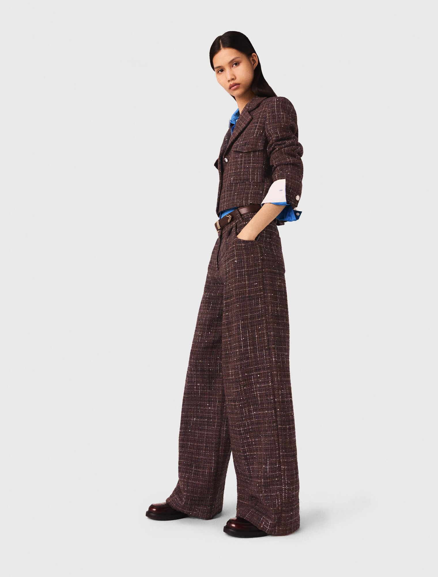 Pantalon en tweed