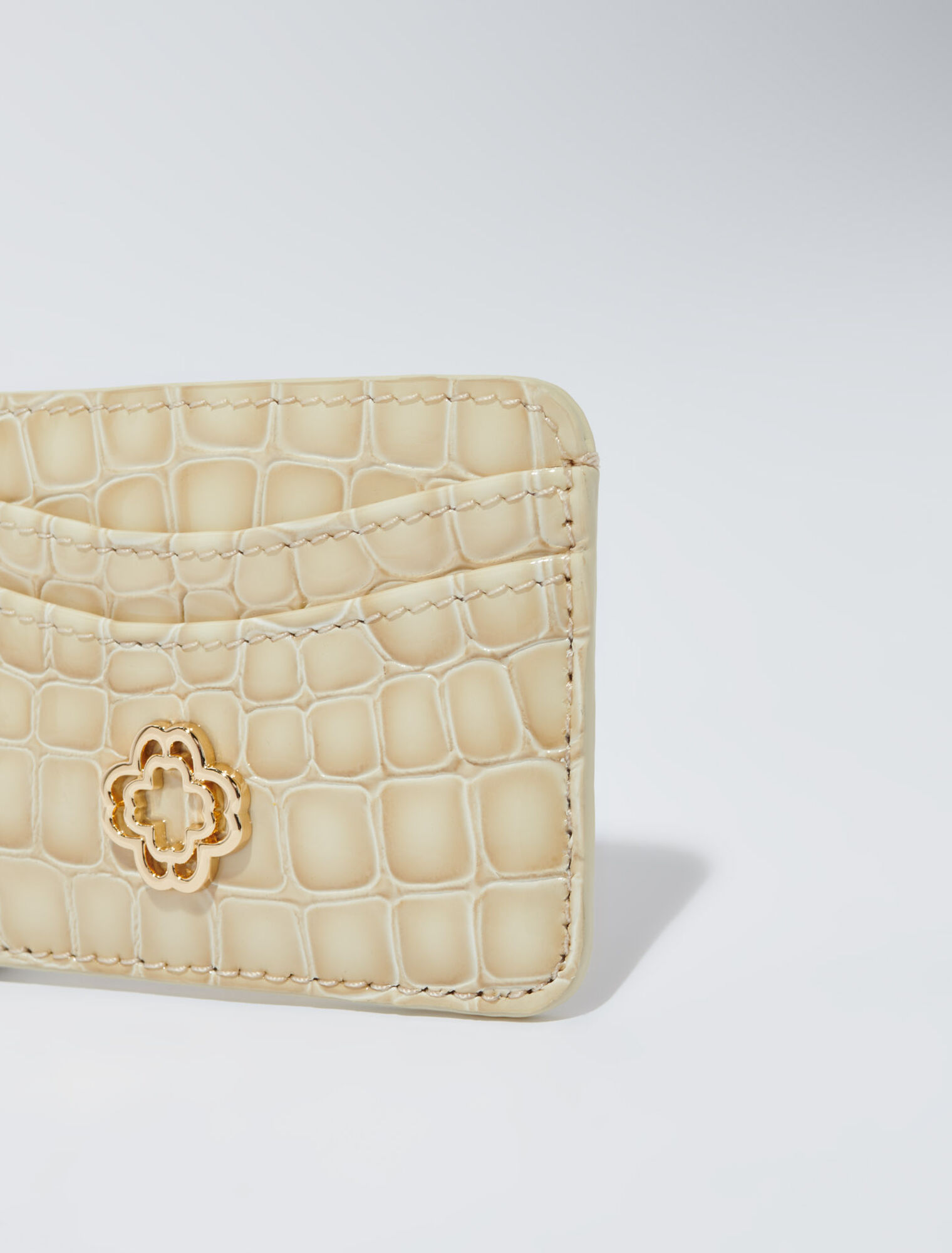 Porte-cartes en cuir glossy
