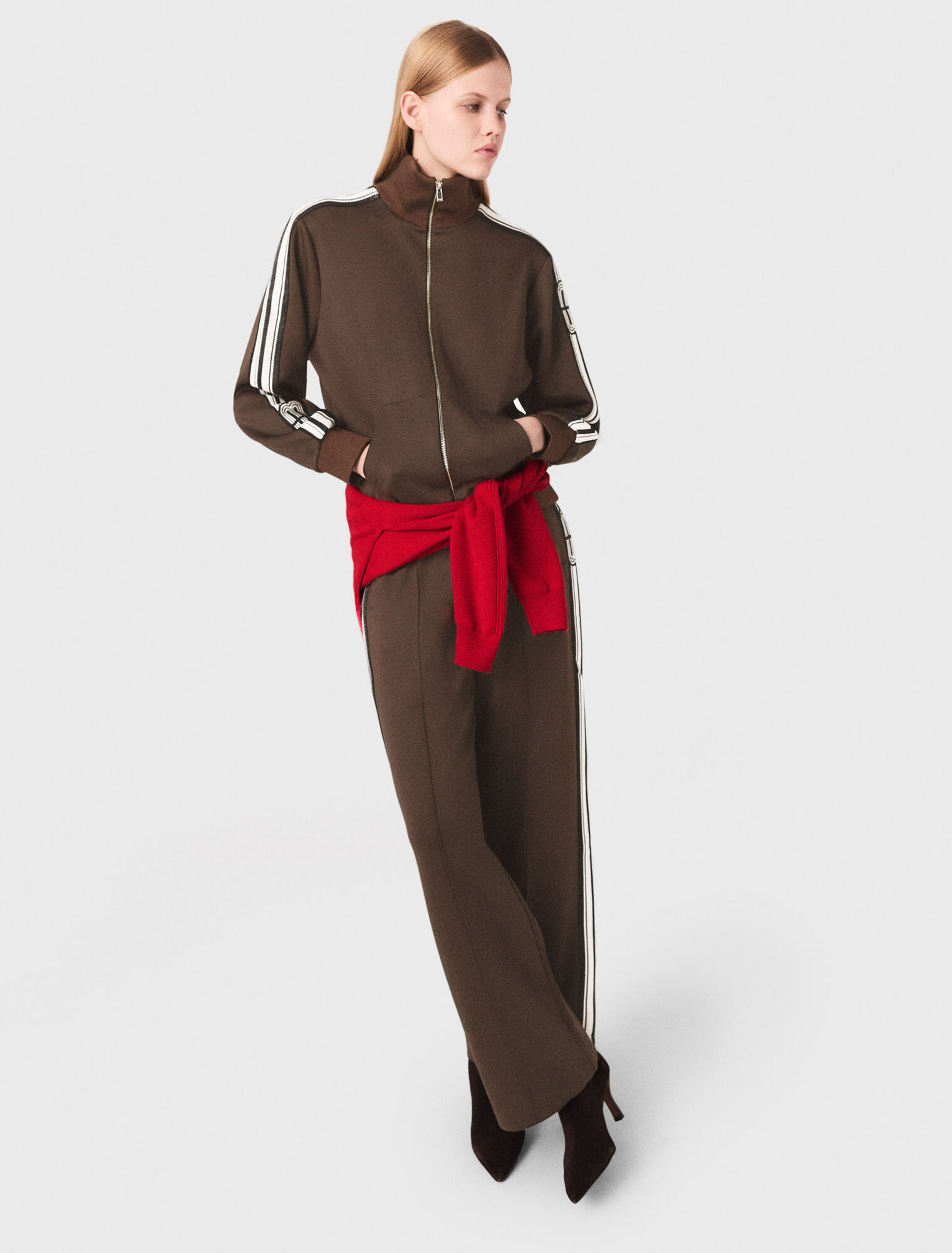 Sweatshirt avec bandes droites