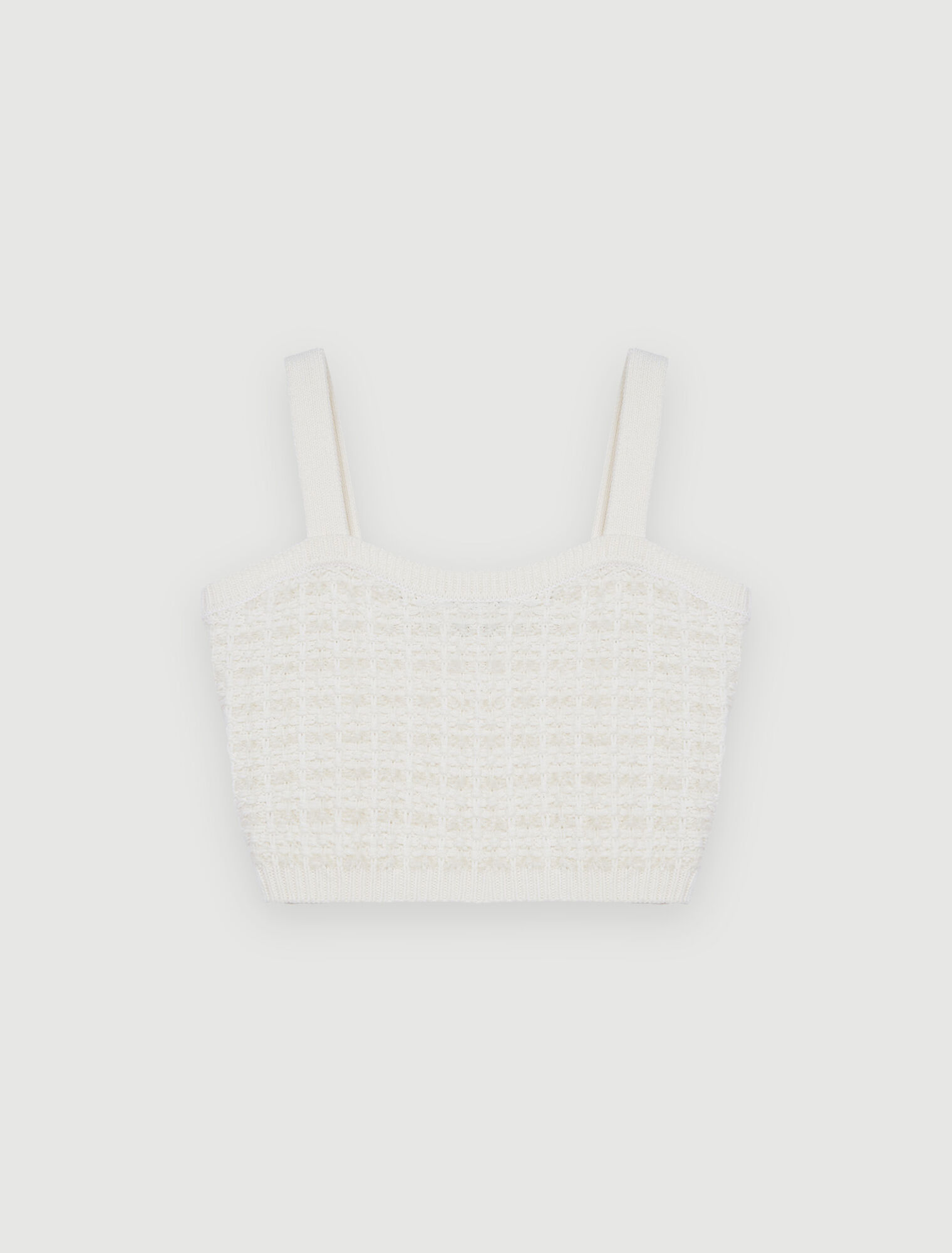 Brassière en maille façon tweed
