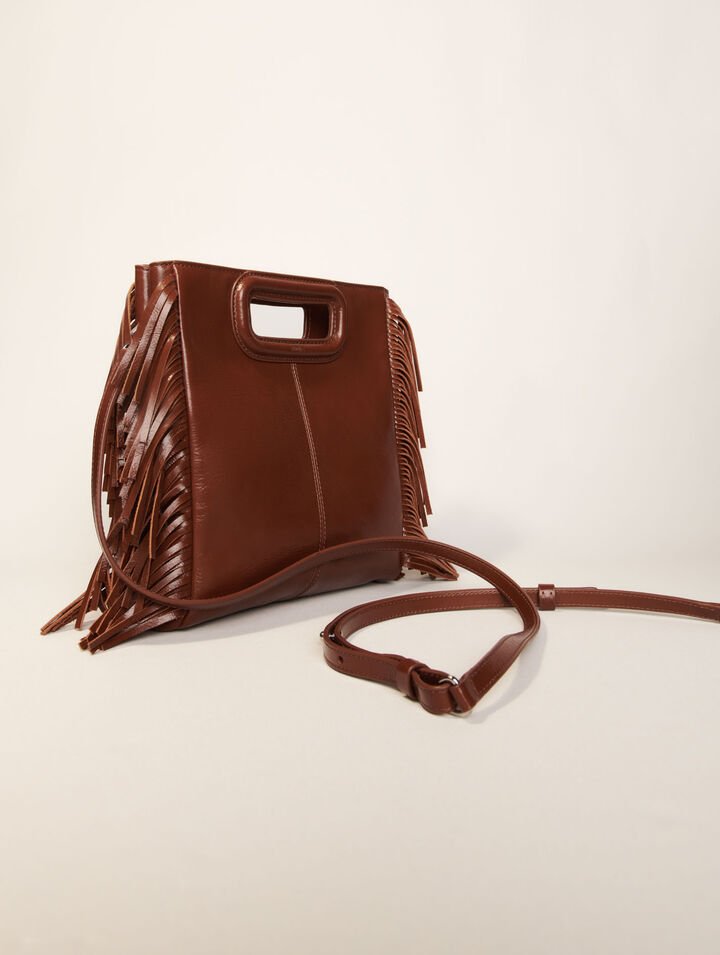 Sac M en cuir craquelé