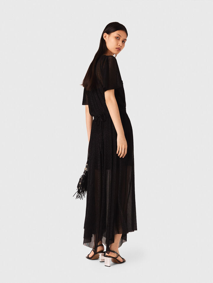 Robe longue métalisée
