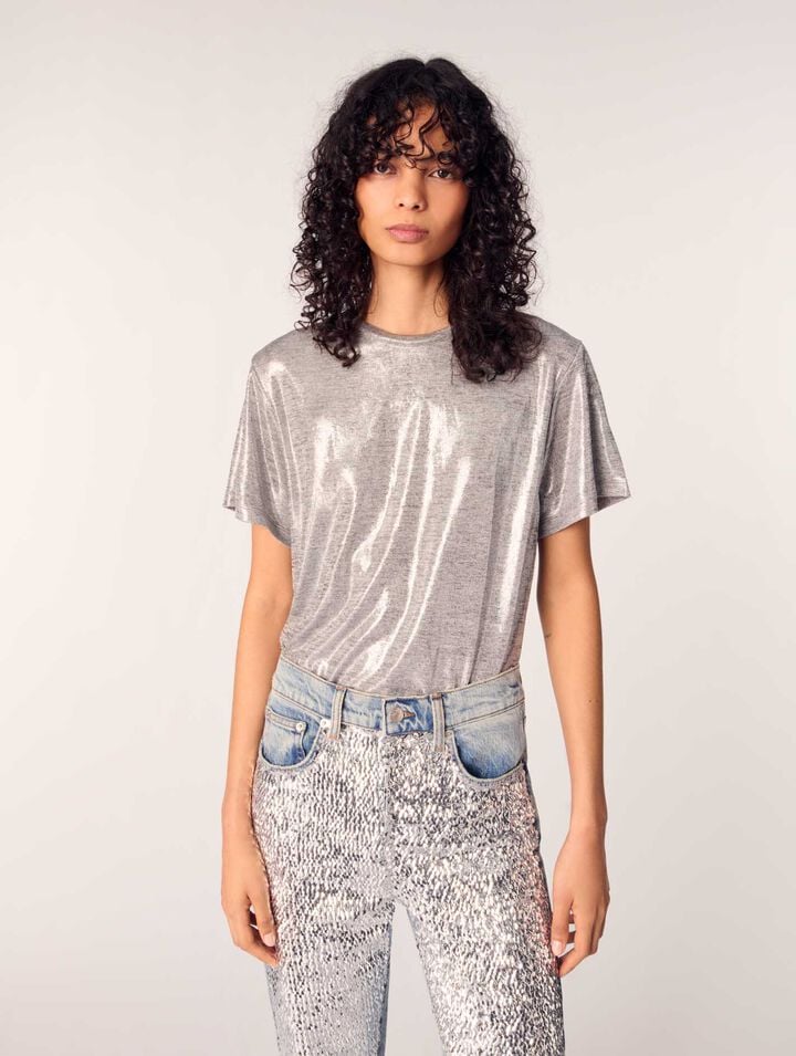 Tee-shirt lamé