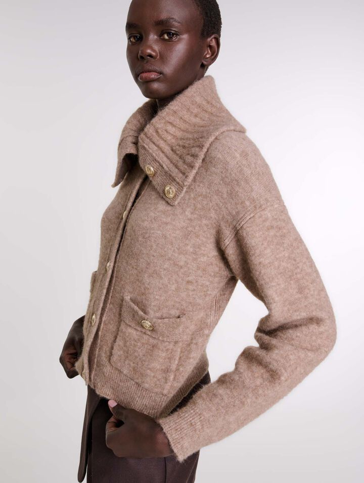 Cardigan en laine mélangée